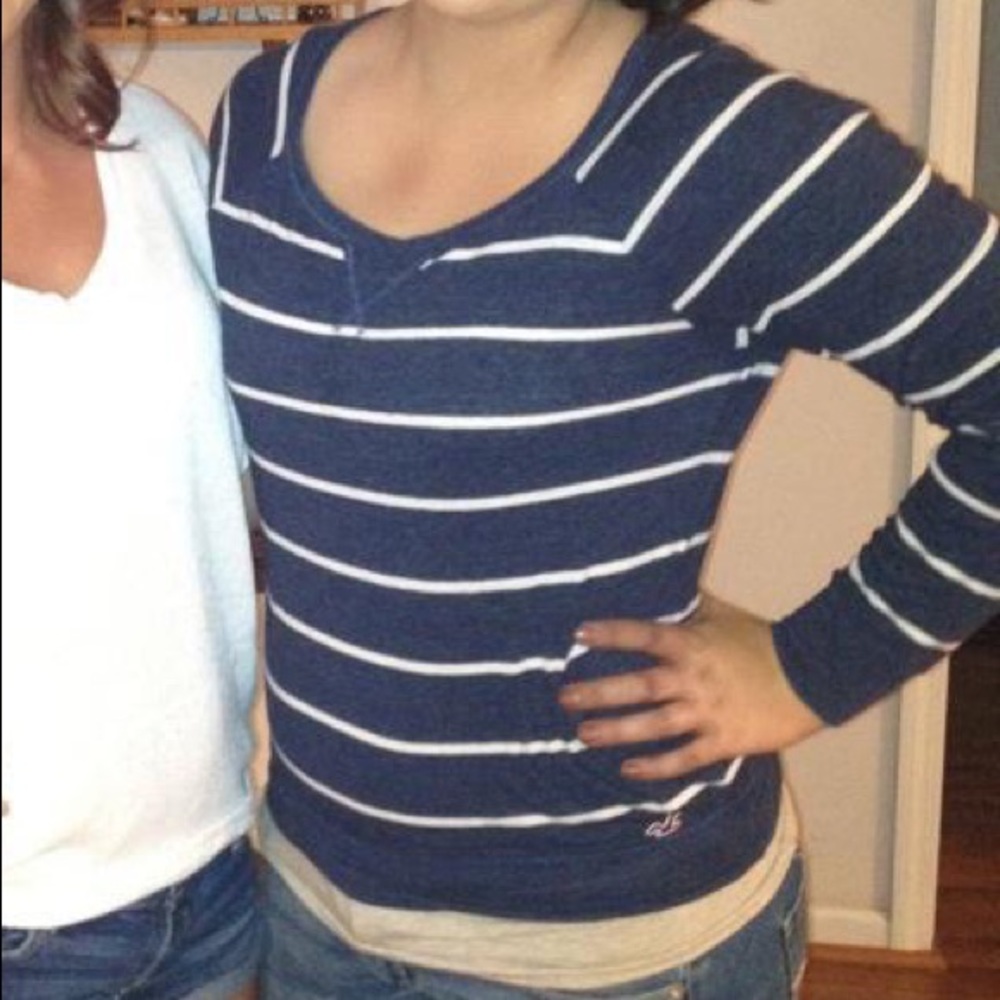 Hollister Stripped Long Sleeve Shirt